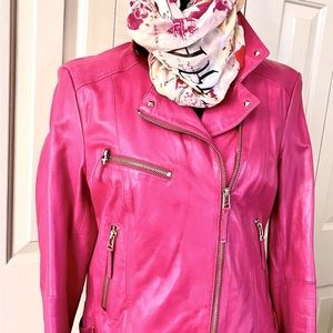 Pink Leather jacket